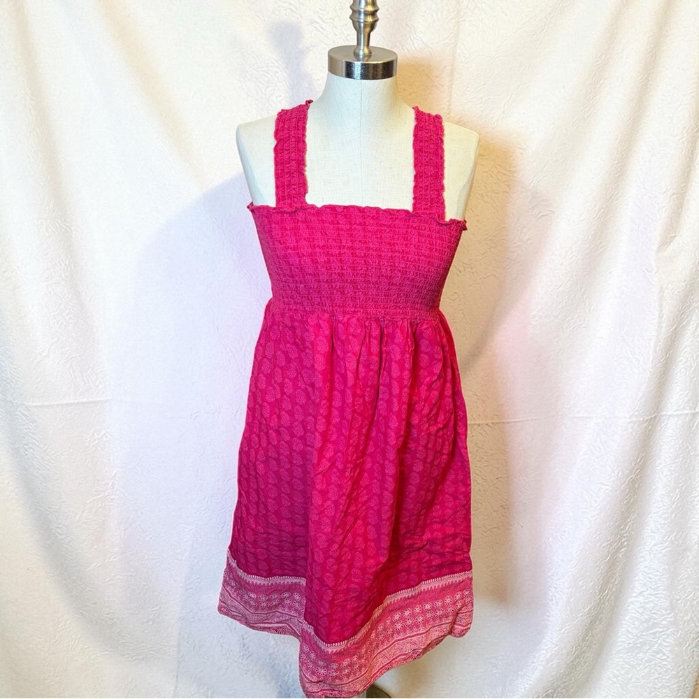 Y2K  Fuchsia Smocked Sundress